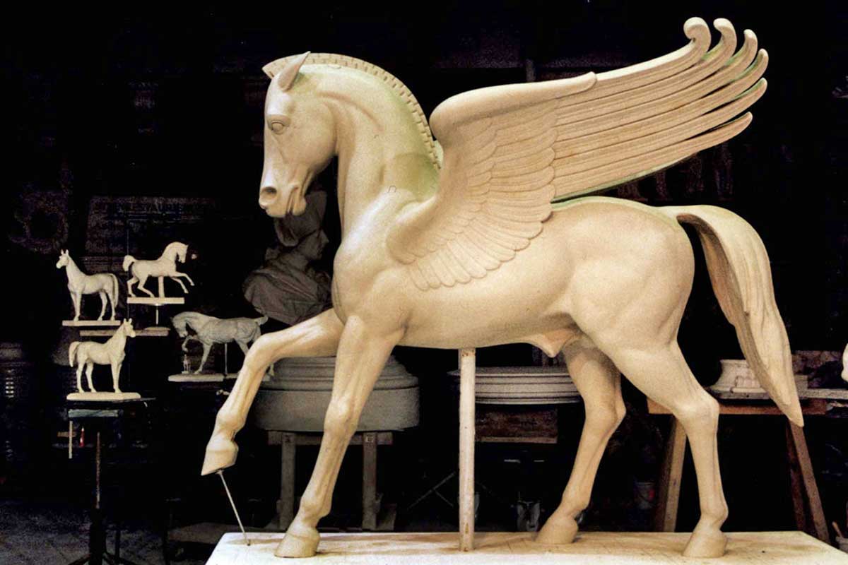 008-Skulpturenfundus-Pegasus-Tonmodell