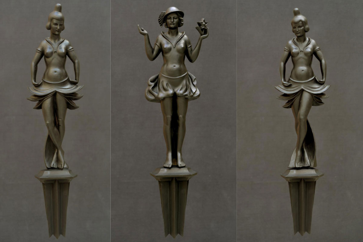 Skulpturen-Fundus-die-drei-Tänzerinnen-von-A.-Brumme-in-Bronze